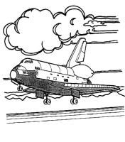 A coloring page of outer space